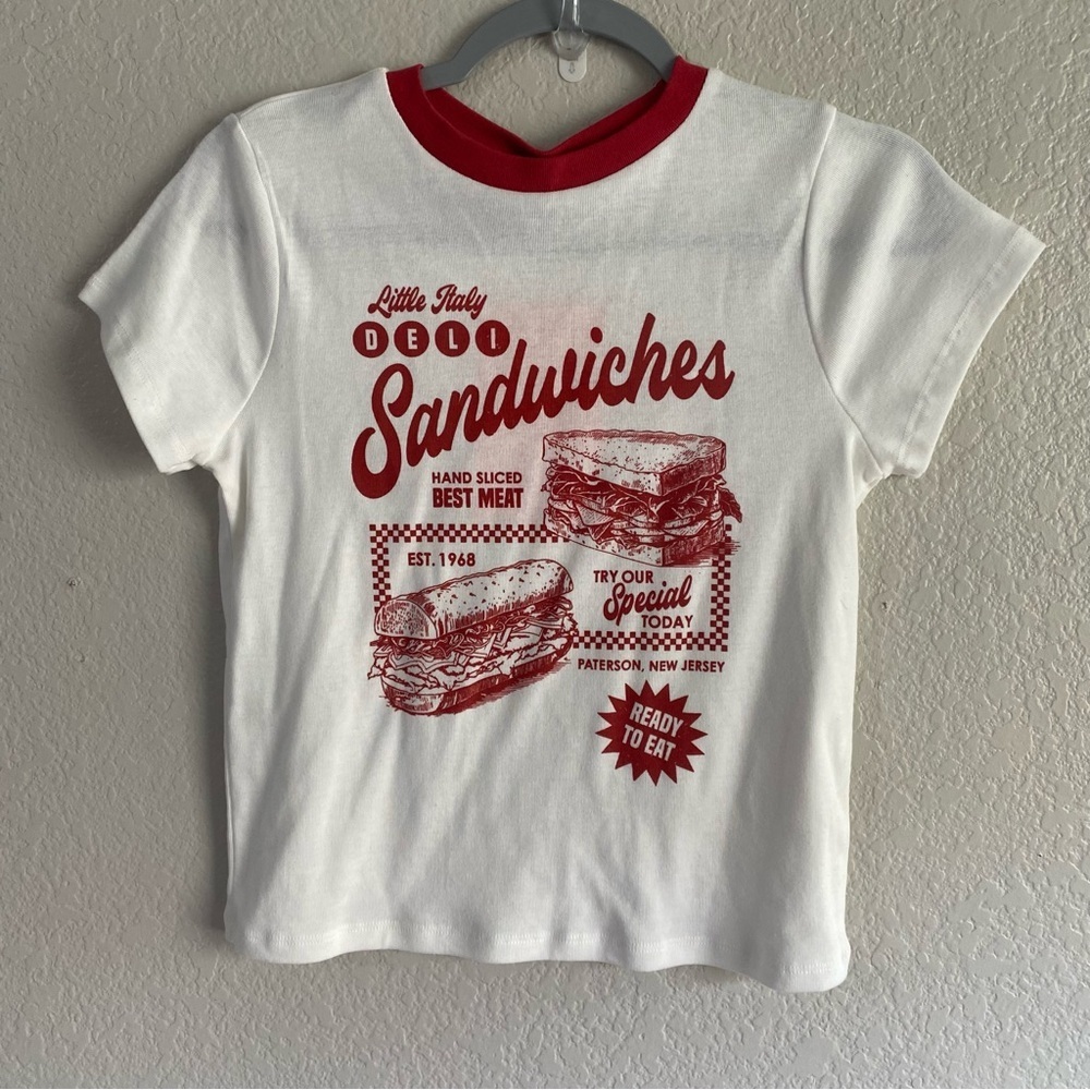 Social Scene Little Italy Sandwich Graphic Top